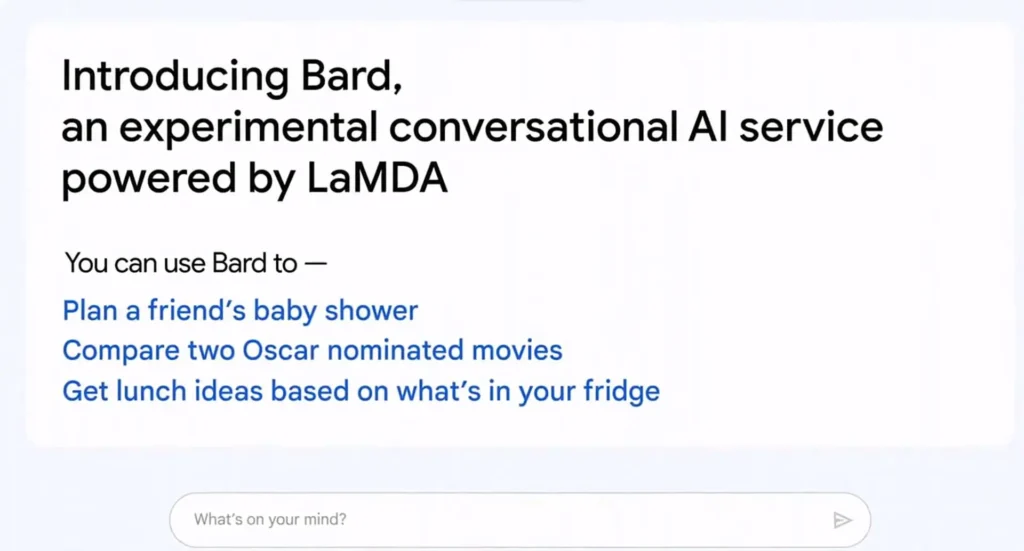 Bard Chatbot AI Google 3 tuiriviu