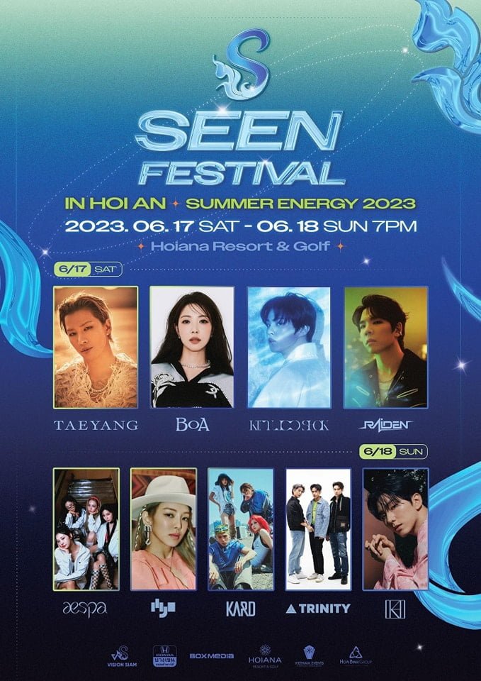 Giá vé Seen Festival Hội An 2023 có Taeyang, Aespa, Boa, Kard Tui Rì Viu