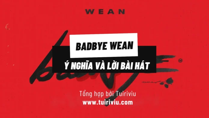 Ý Nghĩa Và Lời Bài Hát Badbye WEAN Lyrics